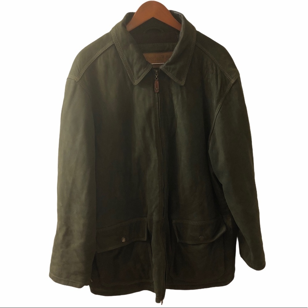 Timberland Lambskin Leather Jacket Sz L
